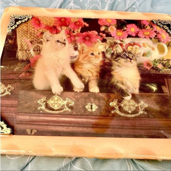Vintage Kitten Cat Lovers Wood Plaque Wall Hanging Home Decor Art Display - Picture 8 of 9